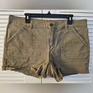 UNIONBAY Dark Khaki Shorts - Juniors 17